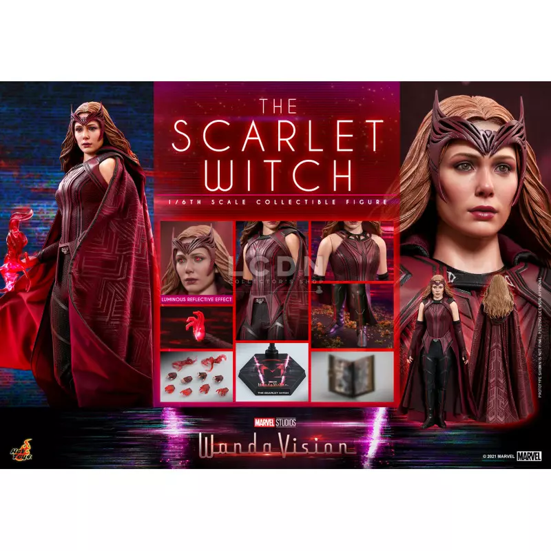 Hot Toys TMS036 WandaVision The Scarlet Witch 1/6 Collectible Action Figure 28cm