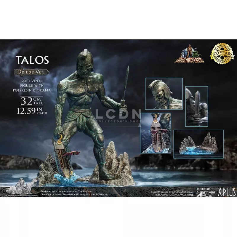 Ray Harryhausens Talos Deluxe Version SA9029 Star Ace Jason et les Argonautes Statue Soft Vinyl 32cm