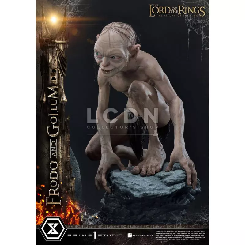Le Seigneur des Anneaux (The Lord of The Rings) Statue 1/4 Frodon &amp; Gollum Bonus Version 46cm