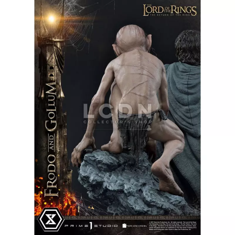 Le Seigneur des Anneaux (The Lord of The Rings) Statue 1/4 Frodon &amp; Gollum Bonus Version 46cm