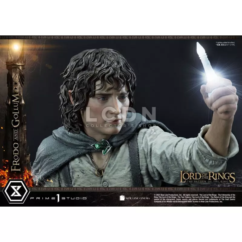 Le Seigneur des Anneaux (The Lord of The Rings) Statue 1/4 Frodon &amp; Gollum Bonus Version 46cm