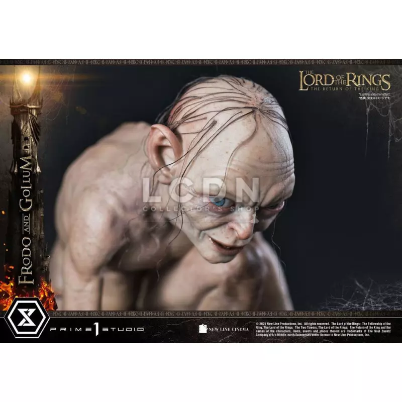 Le Seigneur des Anneaux (The Lord of The Rings) Statue 1/4 Frodon &amp; Gollum Bonus Version 46cm