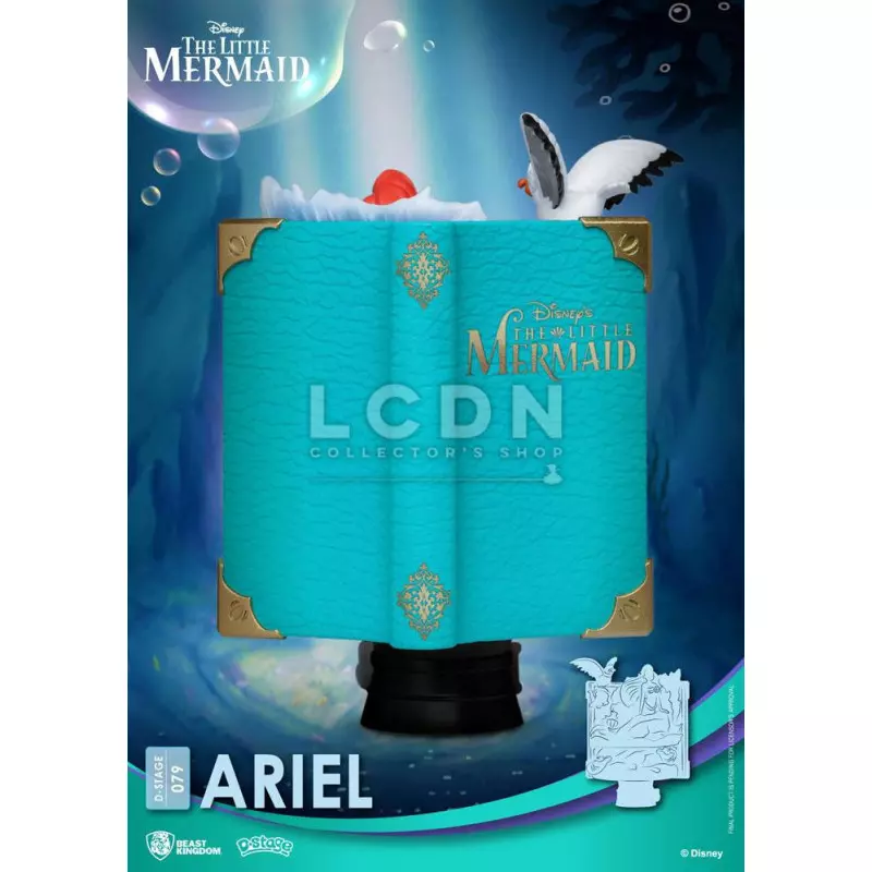 Disney D-Stage PVC Diorama La Petite Sirène (The Little Mermaid) Ariel Story Book Series 15cm