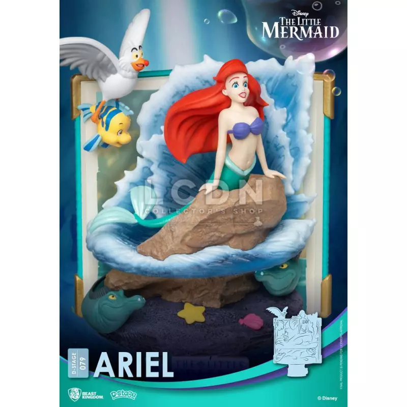 Disney D-Stage PVC Diorama La Petite Sirène (The Little Mermaid) Ariel Story Book Series 15cm