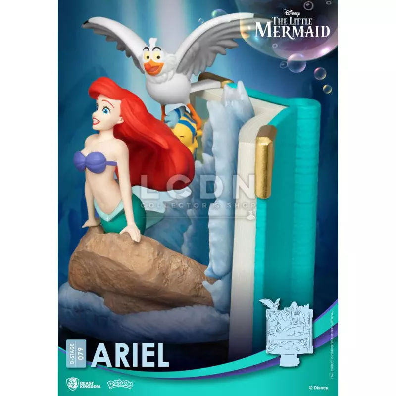 Disney D-Stage PVC Diorama La Petite Sirène (The Little Mermaid) Ariel Story Book Series 15cm