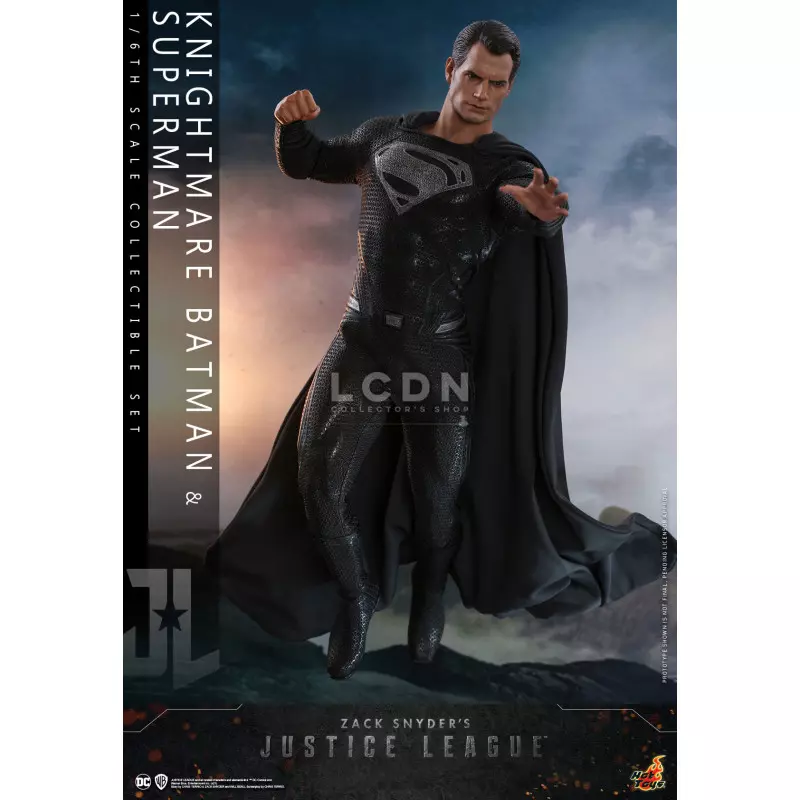 Hot Toys TMS038 Zack Snyder&#039;s Justice League Knightmare Batman et Superman 1/6 Collectible Action Figurine 31cm