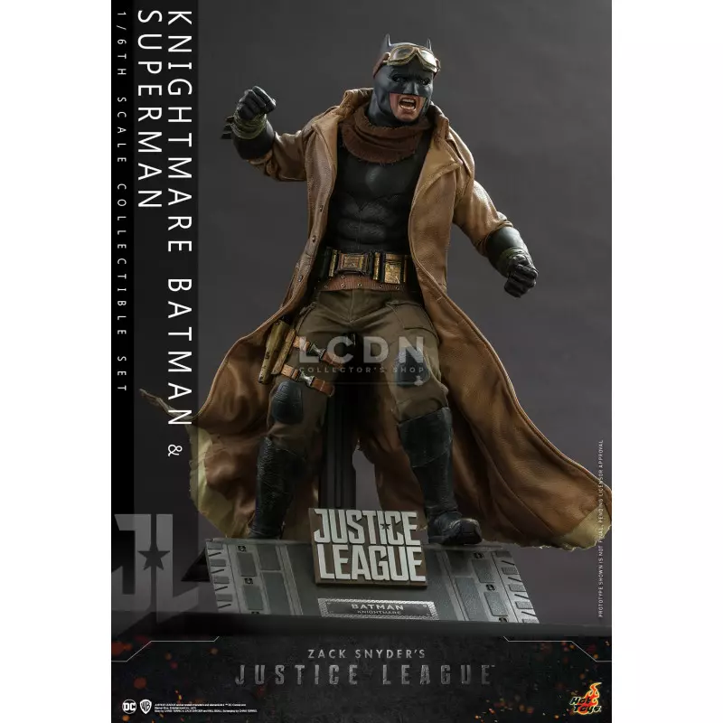 Hot Toys TMS038 Zack Snyder&#039;s Justice League Knightmare Batman et Superman 1/6 Collectible Action Figurine 31cm