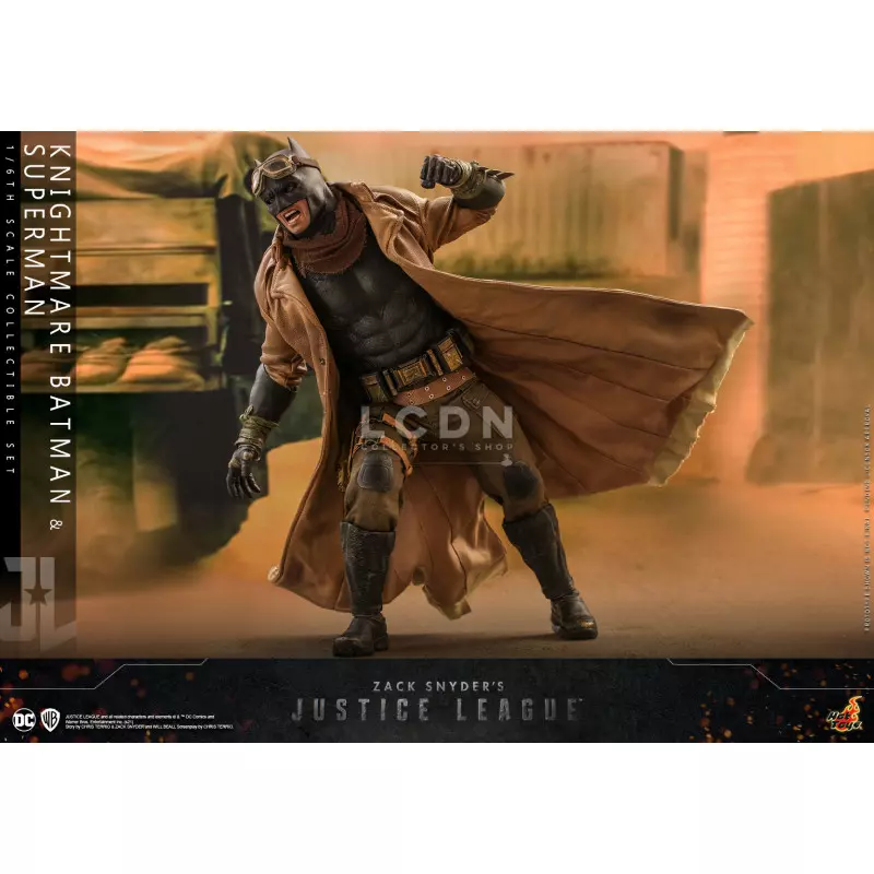 Hot Toys TMS038 Zack Snyder&#039;s Justice League Knightmare Batman et Superman 1/6 Collectible Action Figurine 31cm