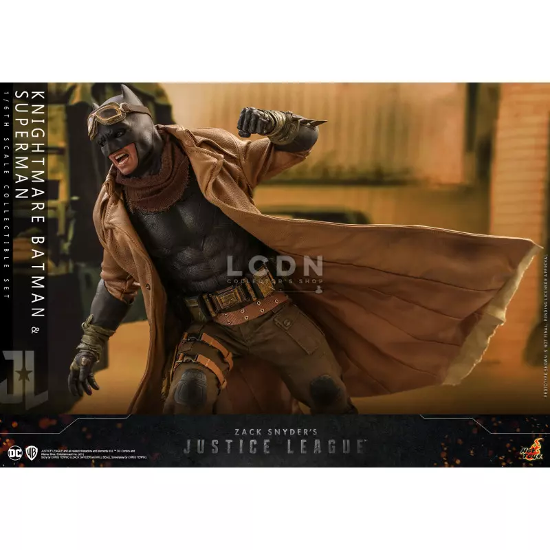 Hot Toys TMS038 Zack Snyder&#039;s Justice League Knightmare Batman et Superman 1/6 Collectible Action Figurine 31cm