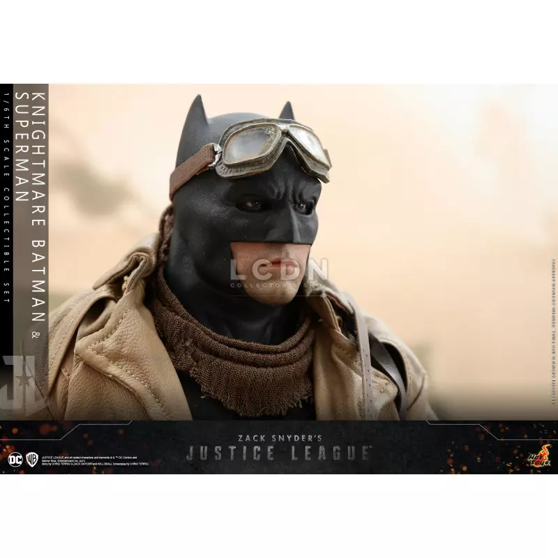 Hot Toys TMS038 Zack Snyder&#039;s Justice League Knightmare Batman et Superman 1/6 Collectible Action Figurine 31cm