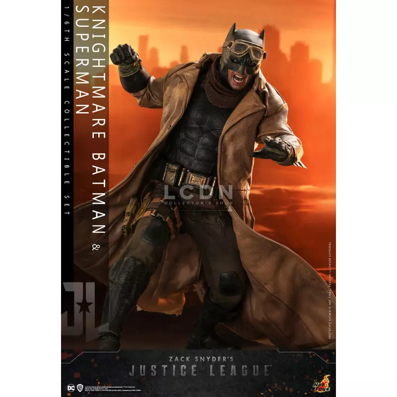 Hot Toys TMS038 Zack Snyder&#039;s Justice League Knightmare Batman et Superman 1/6 Collectible Action Figurine 31cm