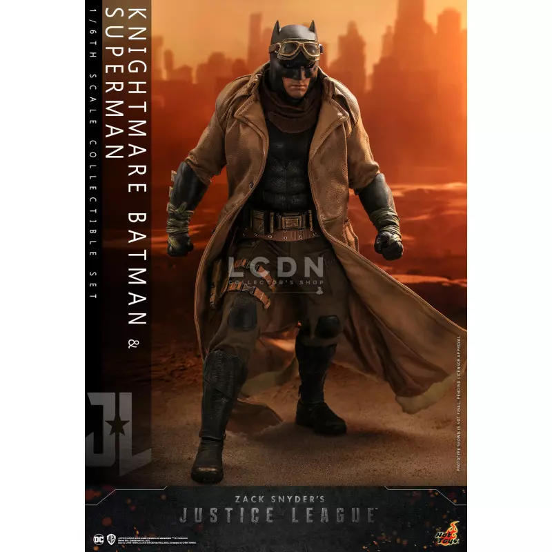 Hot Toys TMS038 Zack Snyder&#039;s Justice League Knightmare Batman et Superman 1/6 Collectible Action Figurine 31cm
