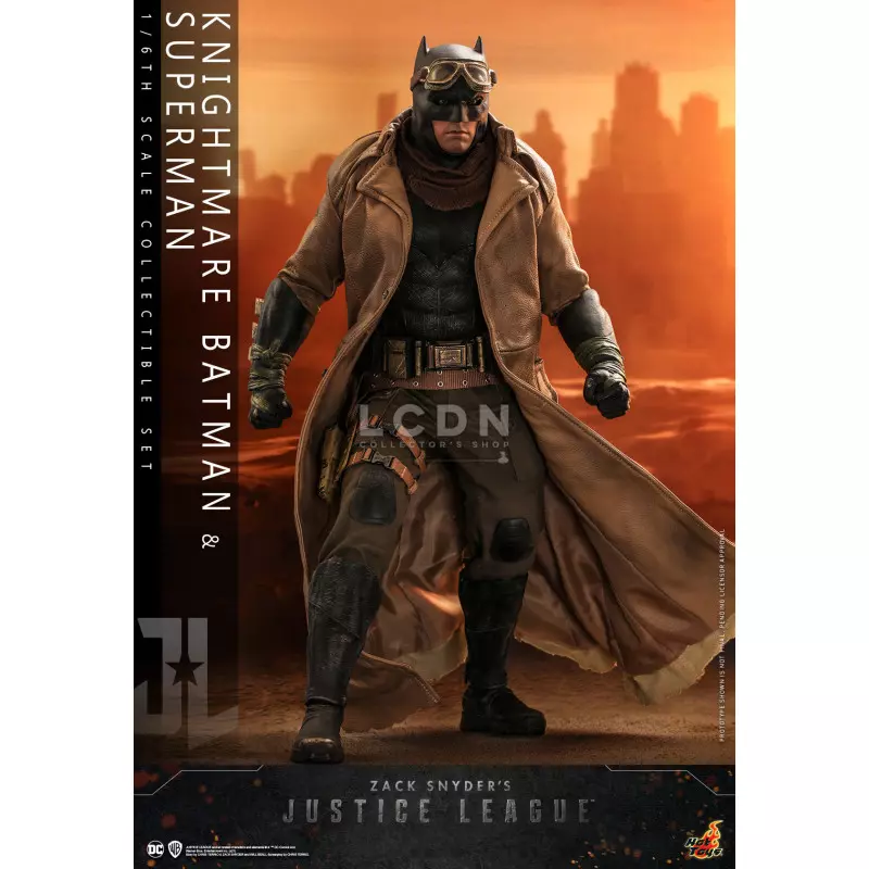 Hot Toys TMS038 Zack Snyder&#039;s Justice League Knightmare Batman et Superman 1/6 Collectible Action Figurine 31cm