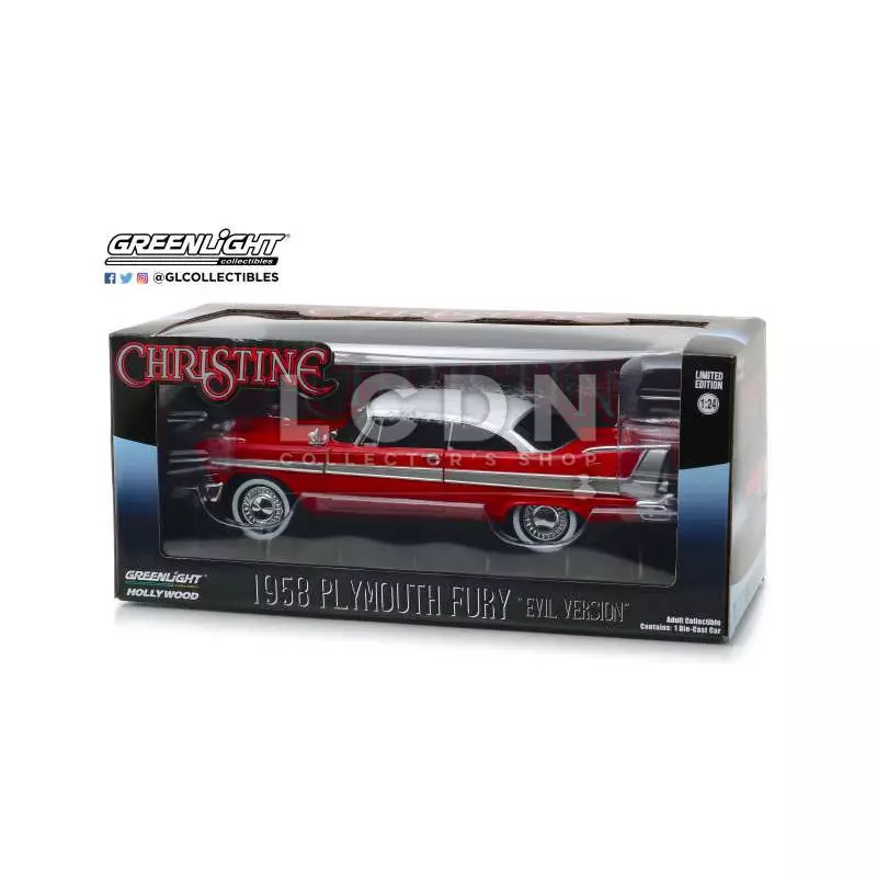 Christine 1958 Plymouth Fury Evil Version vitres teintées 84082 1/24