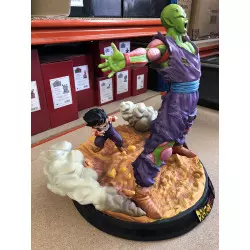 Dragon Ball Z LA RÉDEMPTION DE PICCOLO Piccolo et Son Gohan HQS statue 35cm (modèle avec défauts)