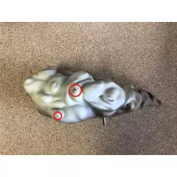 Dragon Ball Z LA RÉDEMPTION DE PICCOLO Piccolo et Son Gohan HQS statue 35cm (modèle avec défauts)