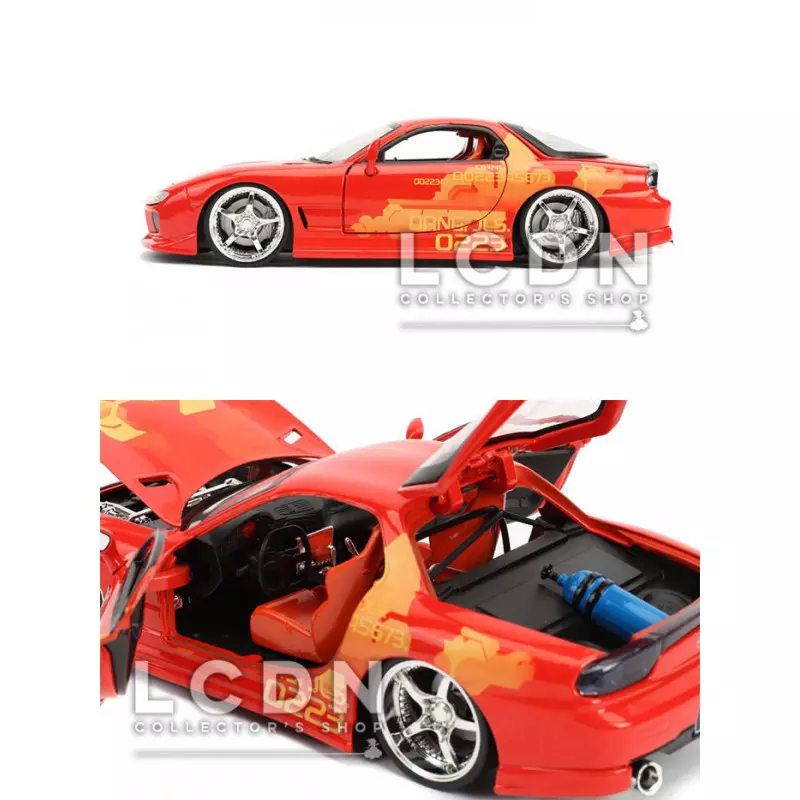 Fast & Furious Orange Julius JLS Mazda RX-7 30747 1/24
