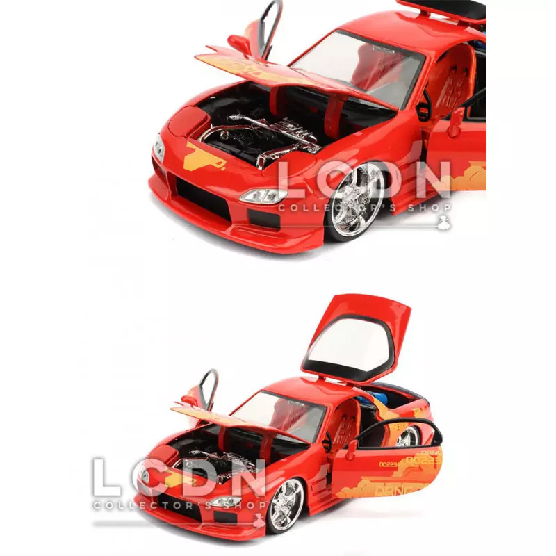 Fast & Furious Orange Julius JLS Mazda RX-7 30747 1/24