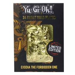 Yu-Gi-Oh! Replica Card Exodia the Forbidden One Gold Plated