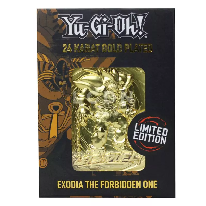 Yu-Gi-Oh! Replica Card Exodia the Forbidden One Gold Plated