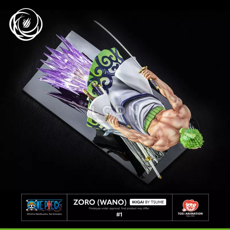 One Piece Statue 1/6 by Tsume Roronoa Zoro Wano Ikigai 28cm Ultimate Version (Neuf)