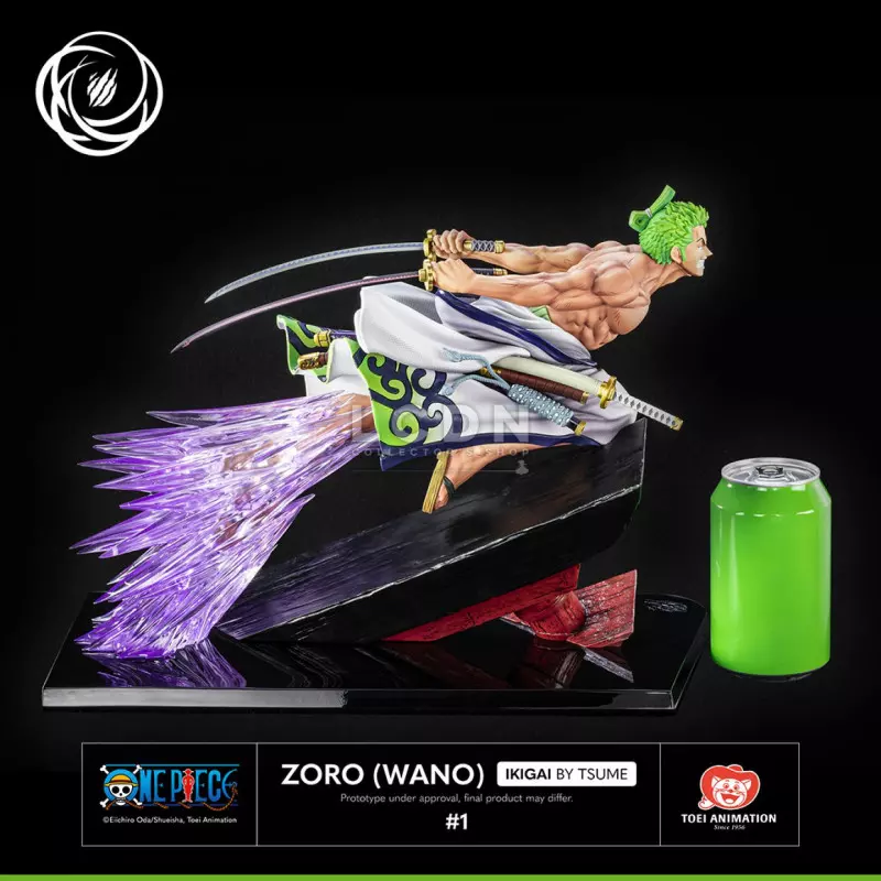 One Piece Statue 1/6 by Tsume Roronoa Zoro Wano Ikigai 28cm Ultimate Version (Neuf)