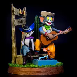 Tom et Jerry Statue Cowboy CA125 20cm