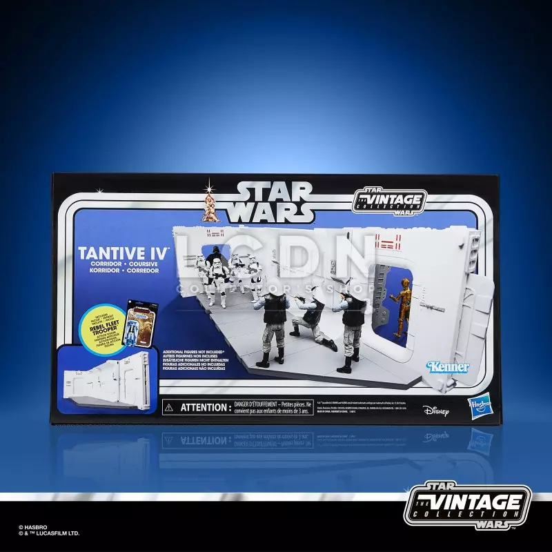 Star Wars Episode IV Vintage Collection Tantive IV Hallway et figurine Rebel Fleet Trooper 10 cm Playset