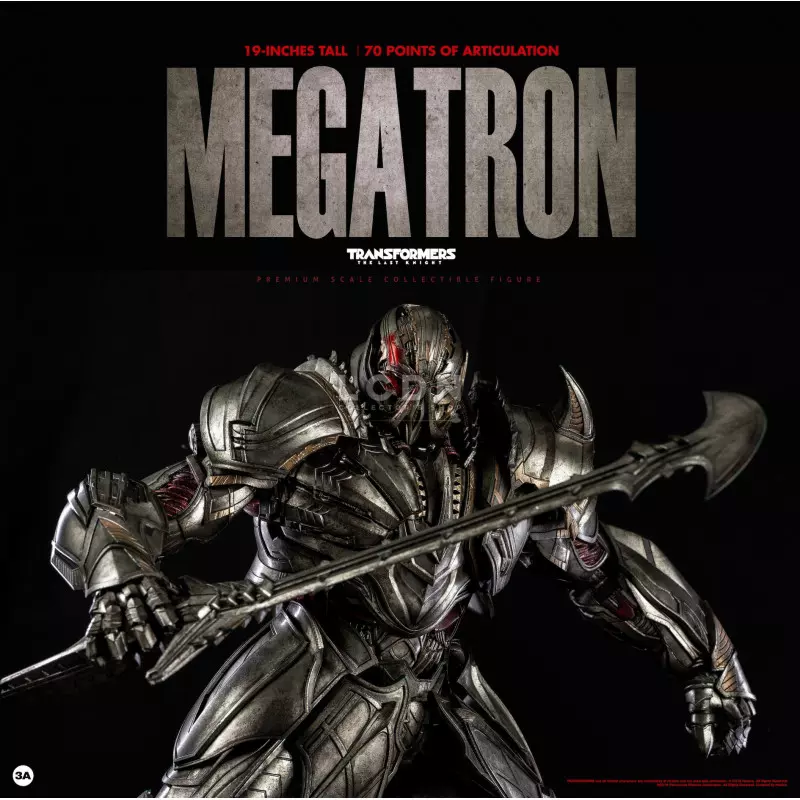 Transformers 5 The Last Knight Megatron Deluxe Edition Premium Scale Collectible Figurine 48cm Threezero
