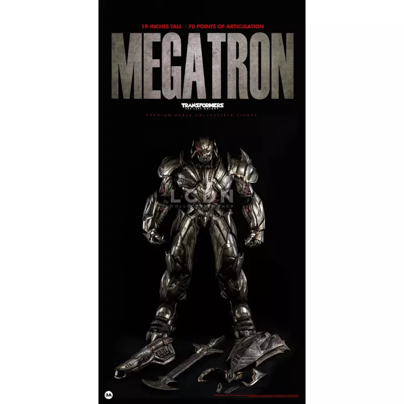 Transformers 5 The Last Knight Megatron Deluxe Edition Premium Scale Collectible Figurine 48cm Threezero