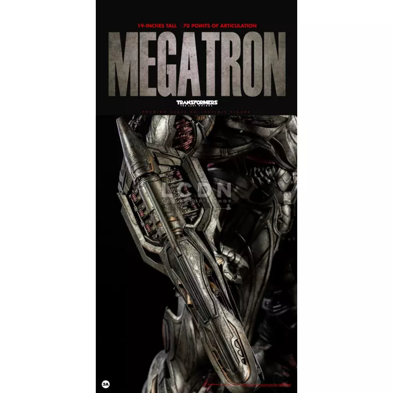 Transformers 5 The Last Knight Megatron Deluxe Edition Premium Scale Collectible Figurine 48cm Threezero