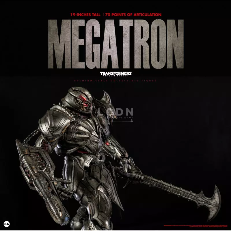 Transformers 5 The Last Knight Megatron Deluxe Edition Premium Scale Collectible Figurine 48cm Threezero
