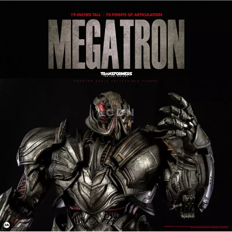 Transformers 5 The Last Knight Megatron Deluxe Edition Premium Scale Collectible Figurine 48cm Threezero