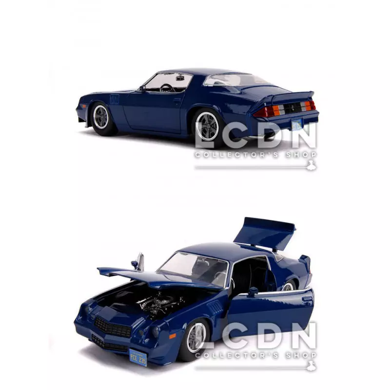 Stranger Things 1979 Billy&#039;s Chevrolet Camaro avec pièce de collection 1/24 Hollywood Rides