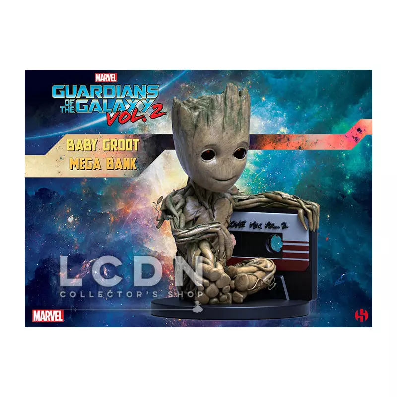 Marvel - gardiens de la galaxie - peluche- groot 25cm, peluche