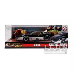 K2000 K.A.R.R. 1982 Pontiac Firebird Knight Rider KARR avec scanner jaune fonctionnant à l'avant 31115 1/24
