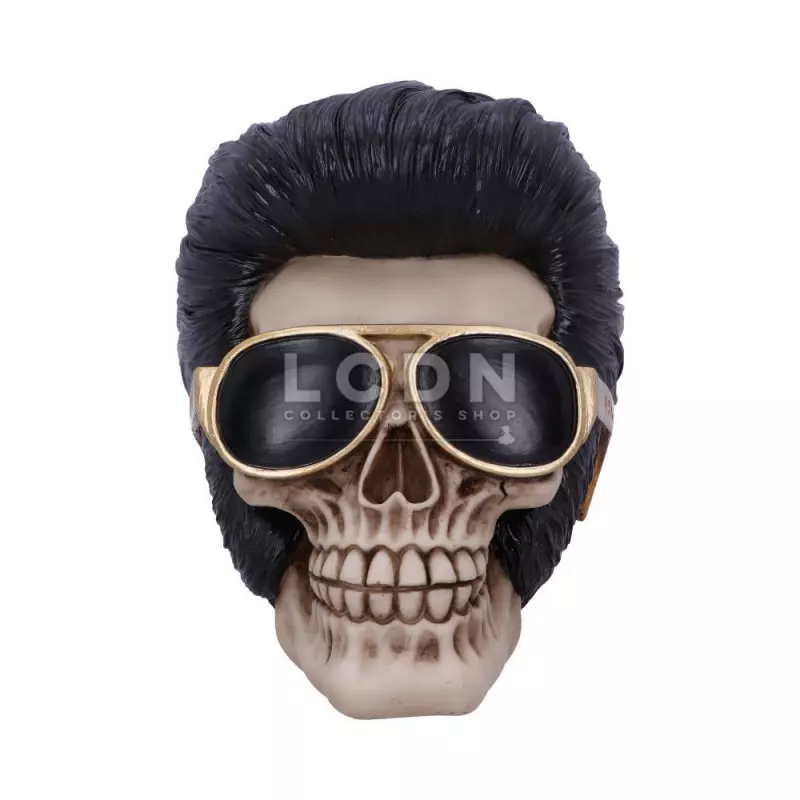 Uh Huh Crâne Elvis The King Skull 17cm