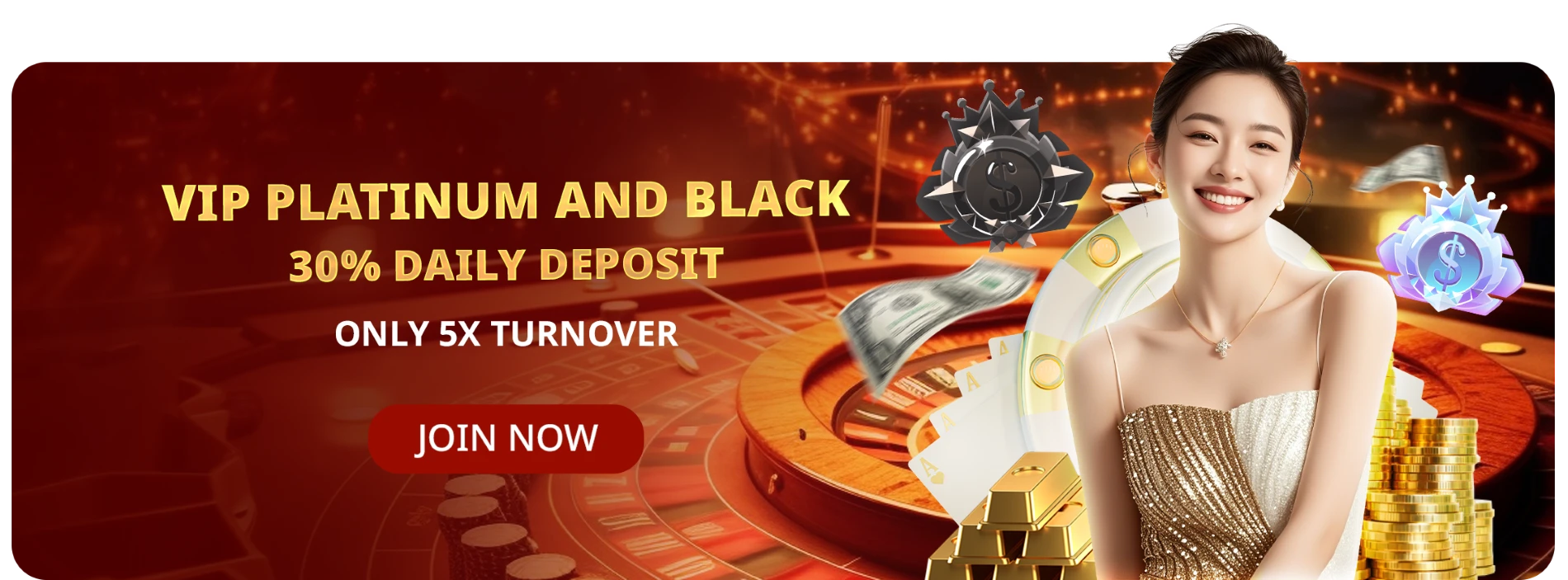 VIP - Daily Reload 30% - Platinum & Black