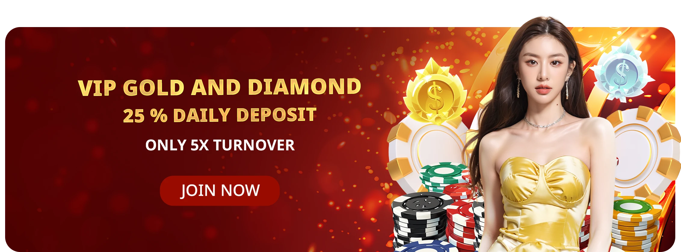 Vip - Daily Reload 25% - Gold & Diamond