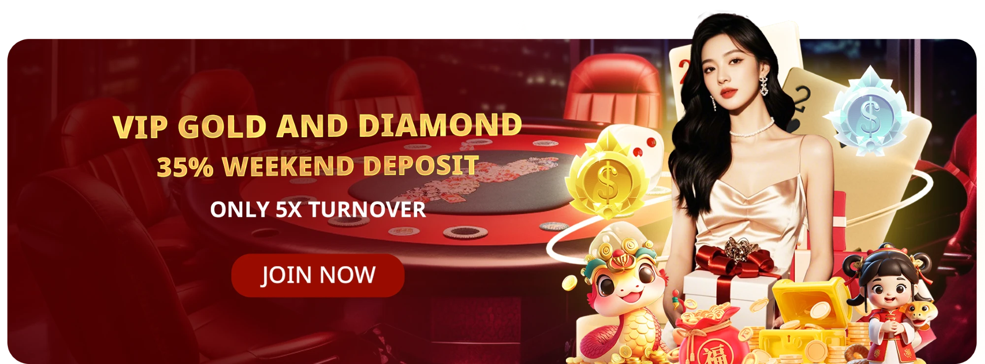 VIP Weekend Reload 35% - Gold & Diamond