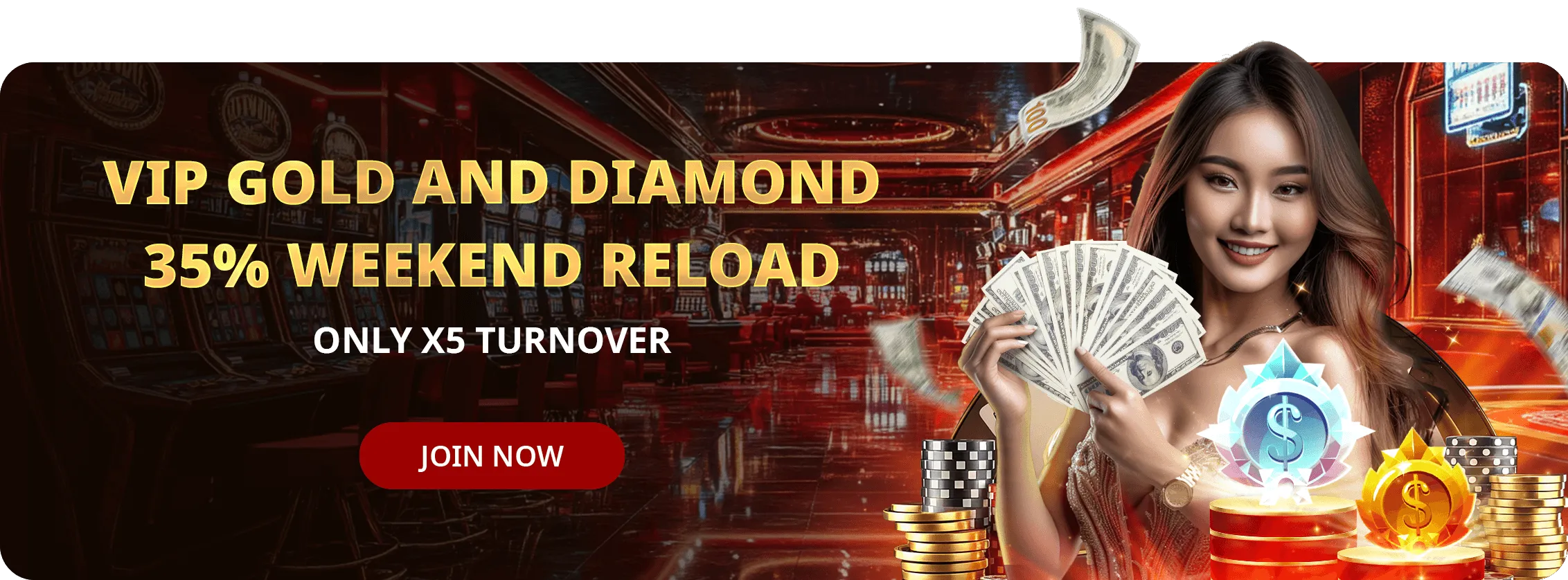 VIP Weekend Reload 35% - Gold & Diamond