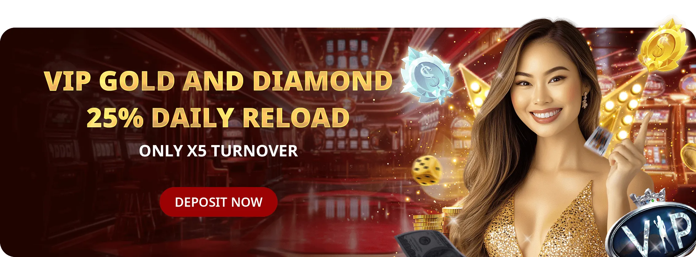 Vip - Daily Reload 25% - Gold & Diamond