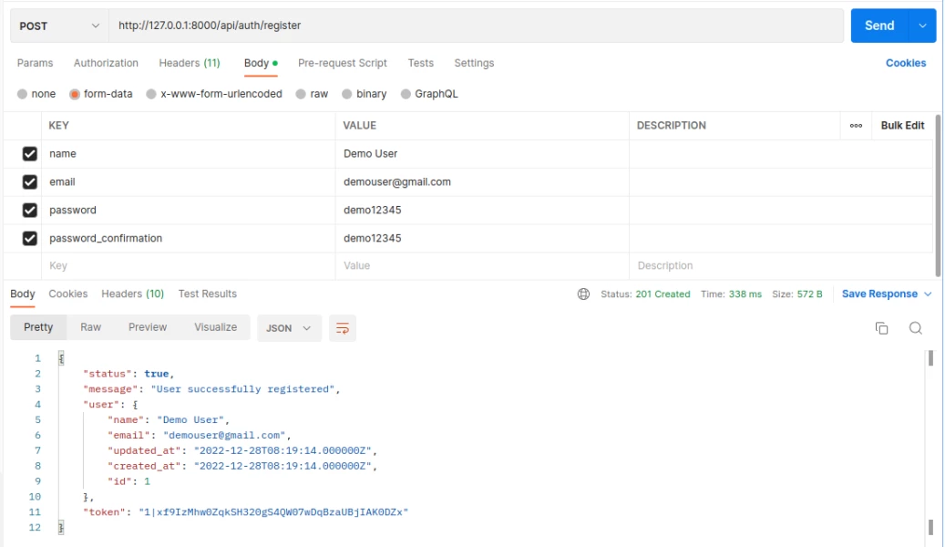 Simplified Laravel 9 REST API Tutorial using Sanctum Authentication
