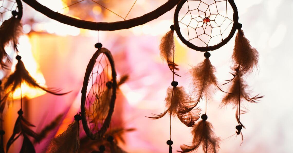 An assortment of dreamcatchers