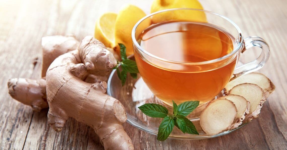 Lemon ginger tea