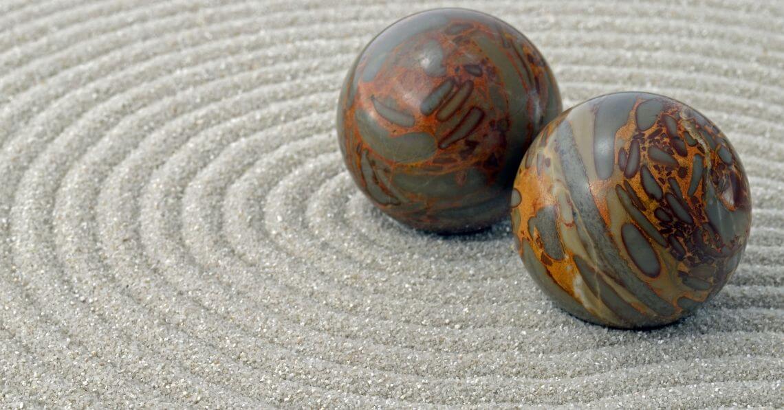 Stress balls on sand