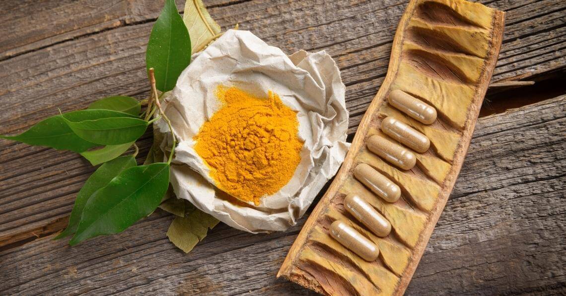 Organic curcumin capsules