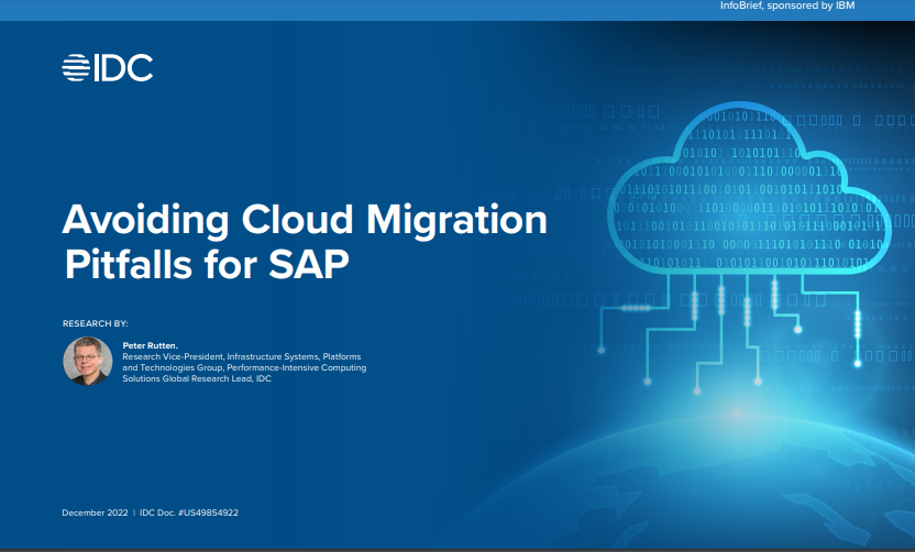 IDC Infobrief Avoiding Cloud Migration Pitfalls for SAP