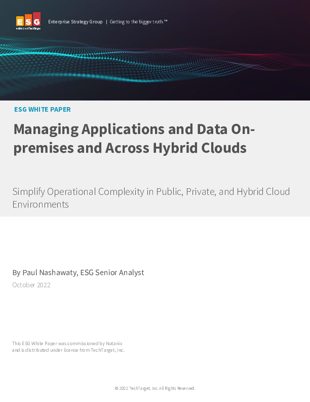 Managing Applications und Data on-premises und Across Hybrid Clouds