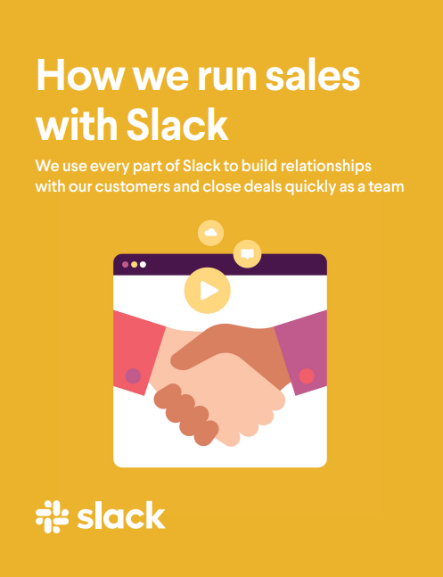 How we run sales  with Slack